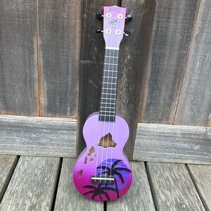 Mahalo Ukulele with Hawaiian Island Cut Outs